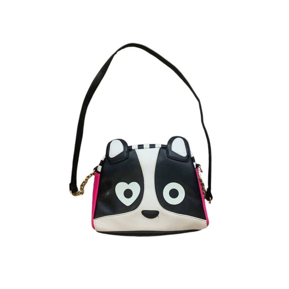 Betsey Johnson Dog Purse with Heart Eye Cute Pink Love Betsey Novelty
